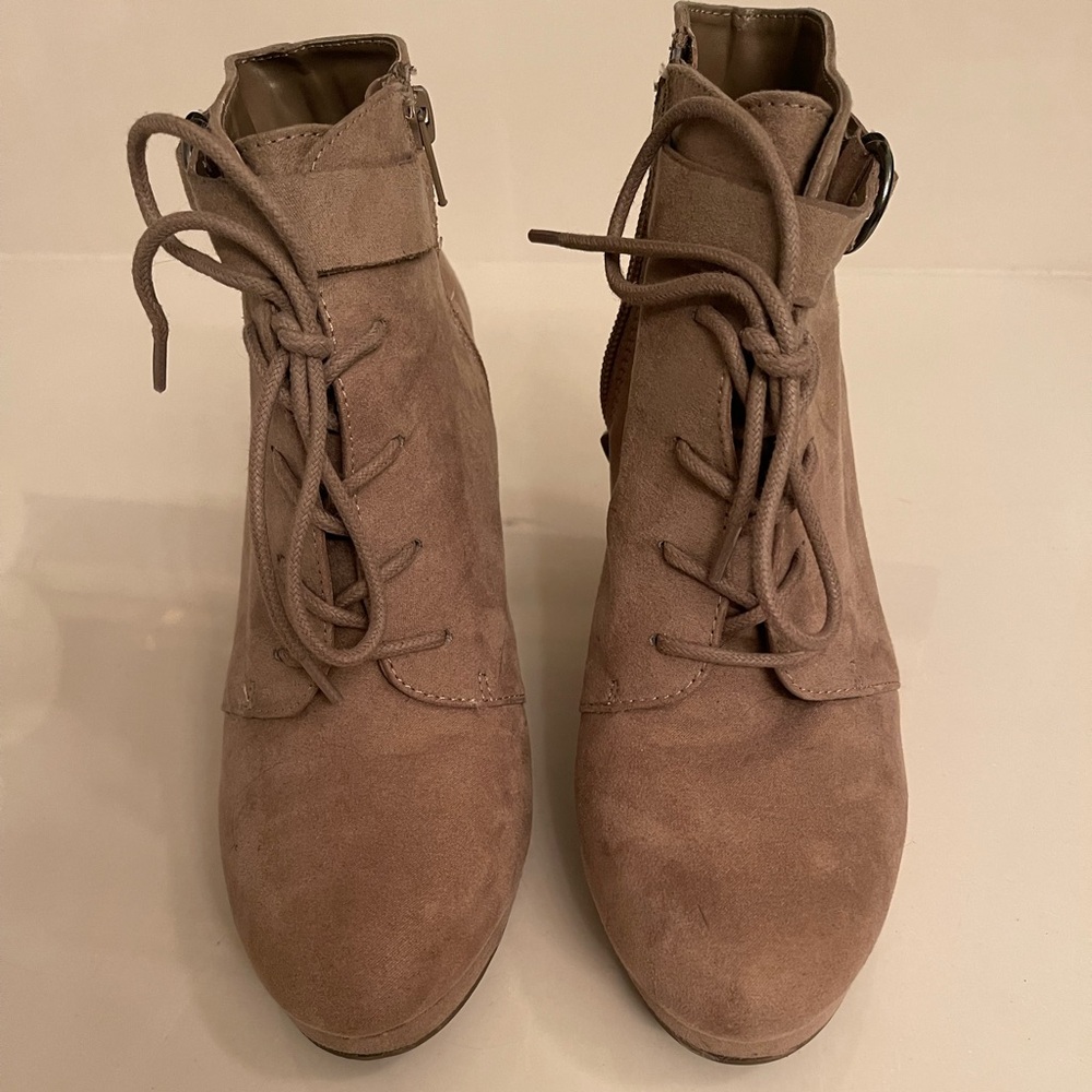 Lace up ankle boots